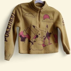 Kids Pikachu Fleece Pullover - Yellow
